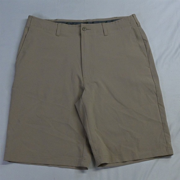 Ben Hogan 32 x 10" Khaki Stretch Tech Golf Chino‎ Shorts - Picture 1 of 7